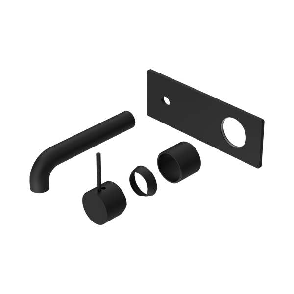 Nero Mecca Wall Basin/Bath Mixer Handle Up 120mm Trim Kits Only Matte Black - NR221910B120TMB