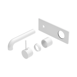 Nero Mecca Wall Basin/Bath Mixer Handle Up 120mm Trim Kits Only Matte White - NR221910B120TMW