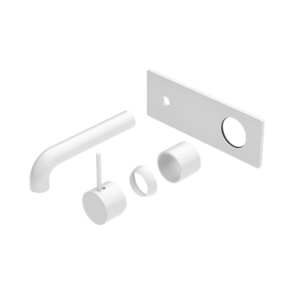 Nero Mecca Wall Basin/Bath Mixer Handle Up 120mm Trim Kits Only Matte White - NR221910B120TMW