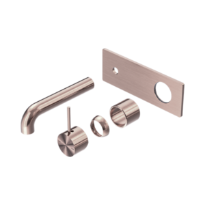 Nero Mecca Wall Basin/Bath Mixer Handle Up 160mm Trim Kits Only Brushed Bronze - NR221910B160TBZ