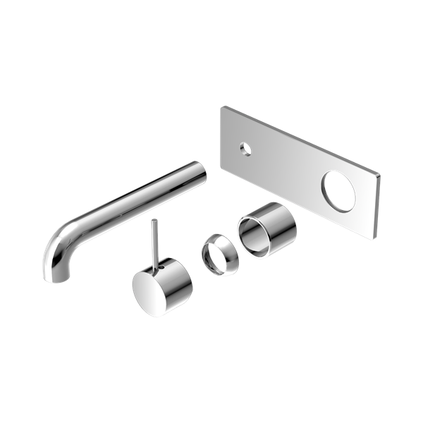 Nero Mecca Wall Basin/Bath Mixer Handle Up 185mm Trim Kits Only Chrome - NR221910B185TCH
