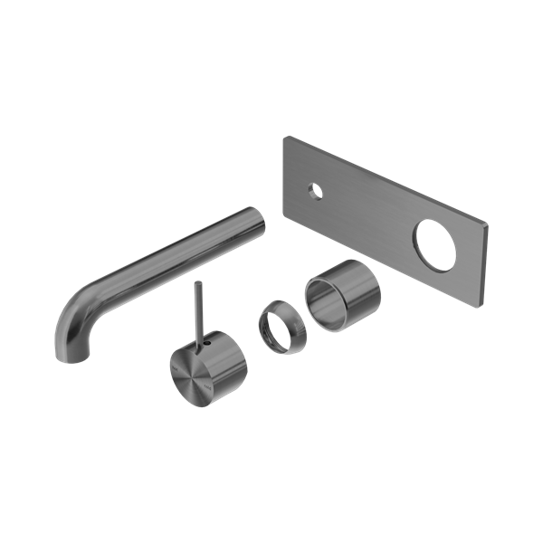 Nero Mecca Wall Basin/Bath Mixer Handle Up 230mm Trim Kits Only Gun Metal - NR221910B230TGM