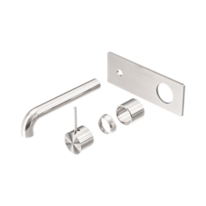 Nero Mecca Wall Basin/Bath Mixer Handle Up 260mm Trim Kits Only Brushed Nickel - NR221910B260TBN