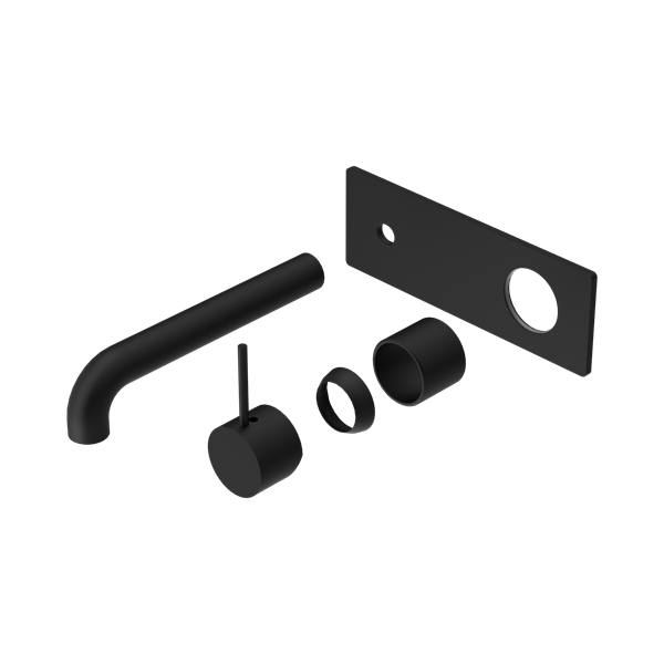 Nero Mecca Wall Basin/Bath Mixer Handle Up 260mm Trim Kits Only Matte Black - NR221910B260TMB