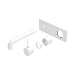 Nero Mecca Wall Basin/Bath Mixer Handle Up 260mm Trim Kits Only Matte White - NR221910B260TMW