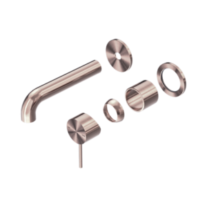 Nero Mecca Wall Basin/Bath Mixer Separate Back Plate 120mm Trim Kits Only Brushed Bronze - NR221910C120TBZ