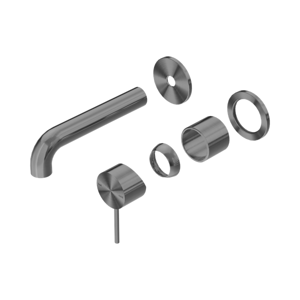 Nero Mecca Wall Basin/Bath Mixer Separate Back Plate 120mm Trim Kits Only Gun Metal - NR221910C120TGM