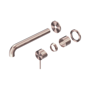 Nero Mecca Wall Basin/Bath Mixer Separate Back Plate 230mm Trim Kits Only Brushed Bronze - NR221910C230TBZ