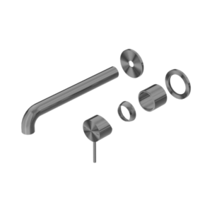 Nero Mecca Wall Basin/Bath Mixer Separate Back Plate 230mm Trim Kits Only Gun Metal - NR221910C230TGM