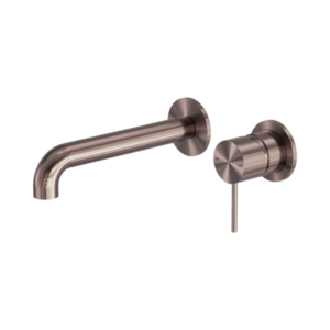 Nero Mecca Wall Basin/Bath Mixer Separate Back Plate 260mm Brushed Bronze - NR221910C260BZ