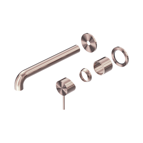 Nero Mecca Wall Basin/Bath Mixer Separate Back Plate 260mm Trim Kits Only Brushed Bronze - NR221910C260TBZ