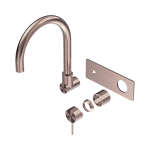 Nero Mecca Wall Basin/Bath Mixer Swivel Spout Trim Kits Only Brushed Bronze - NR221910QTBZ