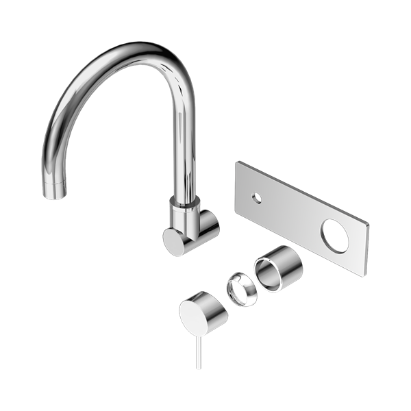 Nero Mecca Wall Basin/Bath Mixer Swivel Spout Trim Kits Only Chrome - NR221910QTCH