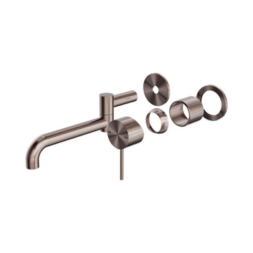 Nero Mecca Wall Basin/Bath Mixer Swivel Spout 225mm Trim Kits Only Brushed Bronze - NR221910RTBZ