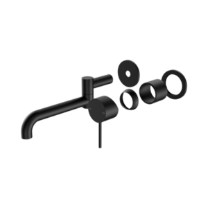 Nero Mecca Wall Basin/Bath Mixer Swivel Spout 225mm Trim Kits Only Matte Black - NR221910RTMB