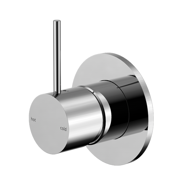 Nero Mecca Shower Mixer Handle Up 80mm Plate Chrome - NR221911BCH
