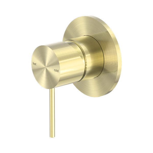 Nero Mecca Shower Mixer 80mm Plate Brushed Gold - NR221911BG
