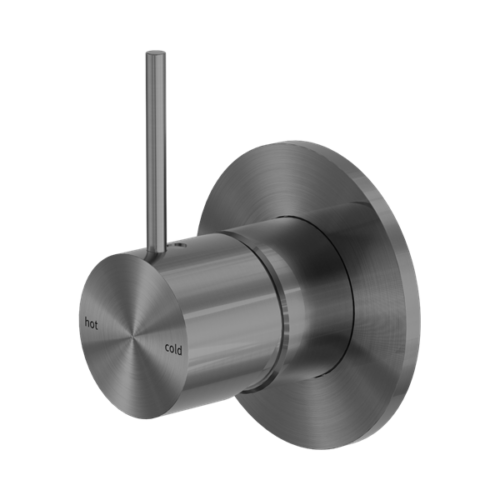 NR221911BGM-Mecca-Shower-Mixer-Handle-Up-80mm-Plate-Gun-Metal-Thumb.png Nero Mecca Shower Mixer Handle Up 80mm Plate Gun Metal - NR221911BGM