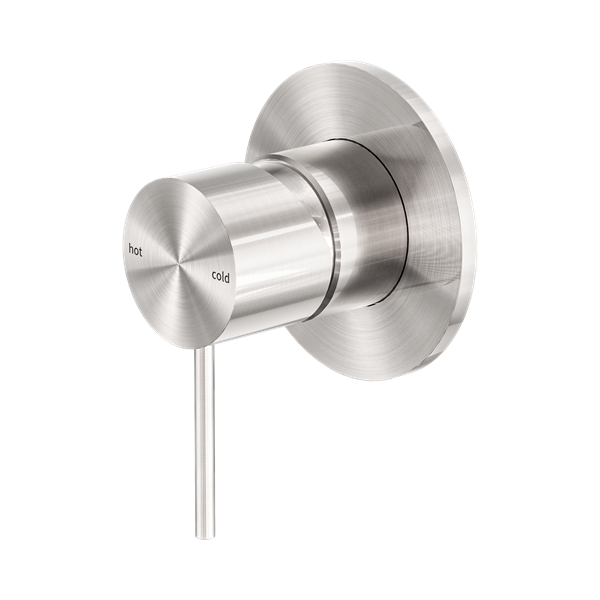 Nero Mecca Shower Mixer 80mm Plate Brushed Nickel - NR221911BN