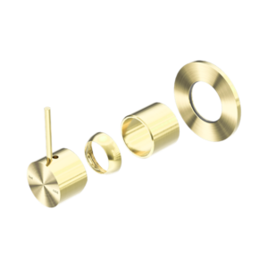 Nero Mecca Shower Mixer Handle Up 80mm Plate Trim Kits Only Brushed Gold - NR221911BTBG
