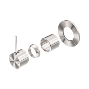 Nero Mecca Shower Mixer Handle Up 80mm Plate Trim Kits Only Brushed Nickel - NR221911BTBN