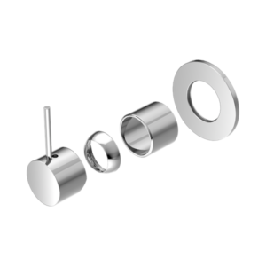 Nero Mecca Shower Mixer Handle Up 80mm Plate Trim Kits Only Chrome - NR221911BTCH
