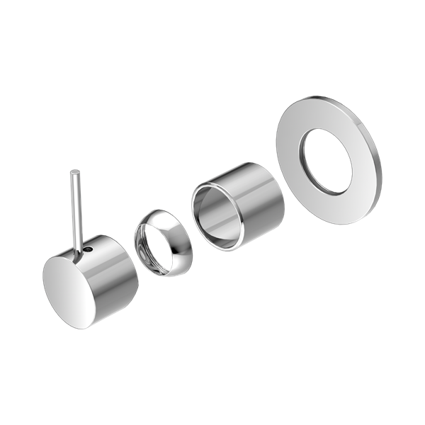 Nero Mecca Shower Mixer Handle Up 80mm Plate Trim Kits Only Chrome - NR221911BTCH