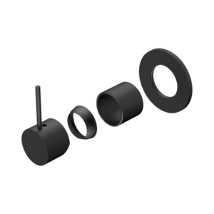 Nero Mecca Shower Mixer Handle Up 80mm Plate Trim Kits Only Matte Black - NR221911BTMB