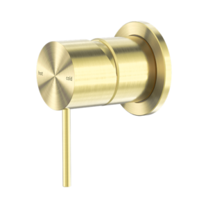 Nero Mecca Shower Mixer 60mm Plate Brushed Gold - NR221911HBG