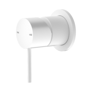 Nero Mecca Shower Mixer 60mm Plate Matte White - NR221911HMW