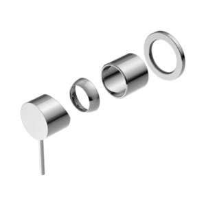 Nero Mecca Shower Mixer 60mm Plate Trim Kits Only Chrome - NR221911HTCH