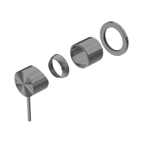 Nero Mecca Shower Mixer 60mm Plate Trim Kits Only Gun Metal - NR221911HTGM
