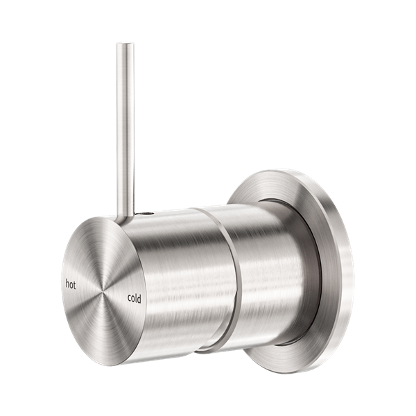 Nero Mecca Shower Mixer 60mm Handle Up Plate Brushed Nickel - NR221911JBN