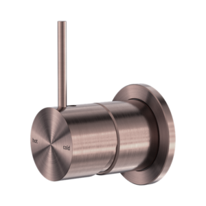 Nero Mecca Shower Mixer 60mm Handle Up Plate Brushed Bronze - NR221911JBZ