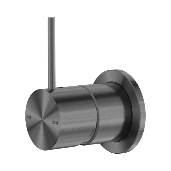 Nero Mecca Shower Mixer 60mm Handle Up Plate Gun Metal - NR221911JGM