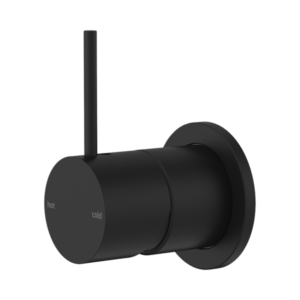 Nero Mecca Shower Mixer 60mm Handle Up Plate Matte Black - NR221911JMB