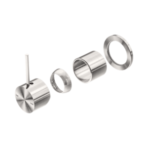 Nero Mecca Shower Mixer 60mm Handle Up Plate Trim Kits Only Brushed Nickel - NR221911JTBN