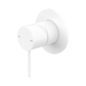 Nero Mecca Shower Mixer 80mm Plate Matte White - NR221911MW
