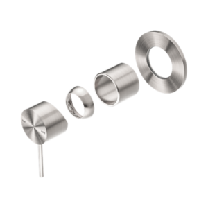 Nero Mecca Shower Mixer 80mm Plate Trim Kits Only Brushed Nickel - NR221911TBN