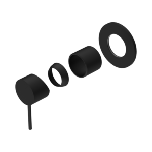 Nero Mecca Shower Mixer 80mm Plate Trim Kits Only Matte Black - NR221911TMB