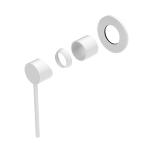 Nero Mecca Care Shower Mixer Trim Kits Only Matte White - NR221911XTMW
