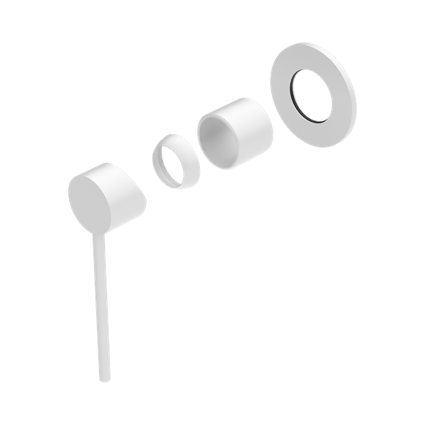 Nero Mecca Care Shower Mixer Trim Kits Only Matte White - NR221911XTMW