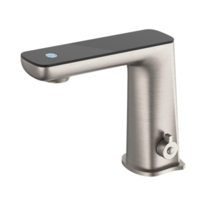 Nero Claudia Sensor Mixer With Black Top Display Brushed Nickel - NR222101BN