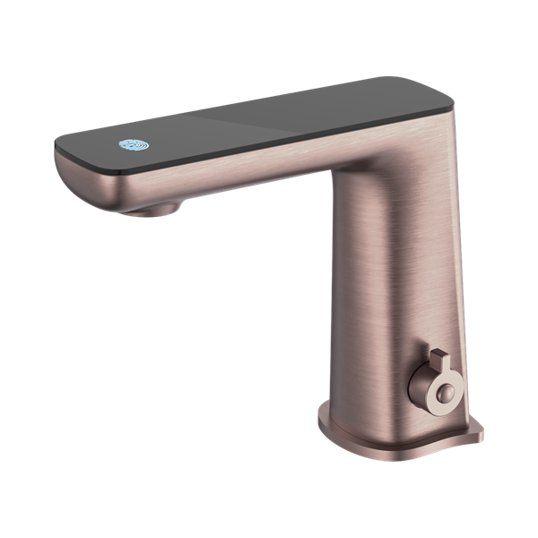 Nero Claudia Sensor Mixer With Black Top Display Brushed Bronze - NR222101BZ