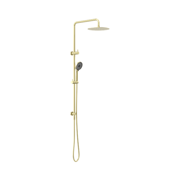 Nero Round Project Twin Shower Brushed Gold - NR232105DBG