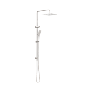 Nero Square Project Twin Shower Brushed Nickel - NR232105EBN