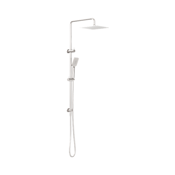 Nero Square Project Twin Shower Brushed Nickel - NR232105EBN