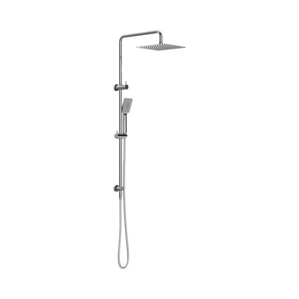 Nero Square Project Twin Shower Chrome - NR232105ECH