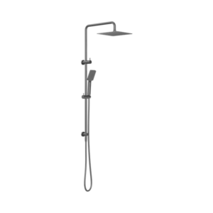 Nero Square Project Twin Shower Gun Metal - NR232105EGM