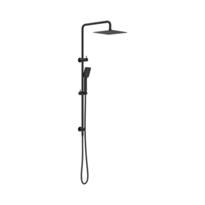 Nero Square Project Twin Shower Matte Black - NR232105EMB